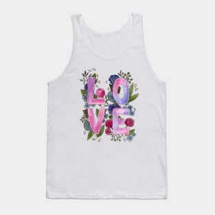 LOVE with flowers Tank Top